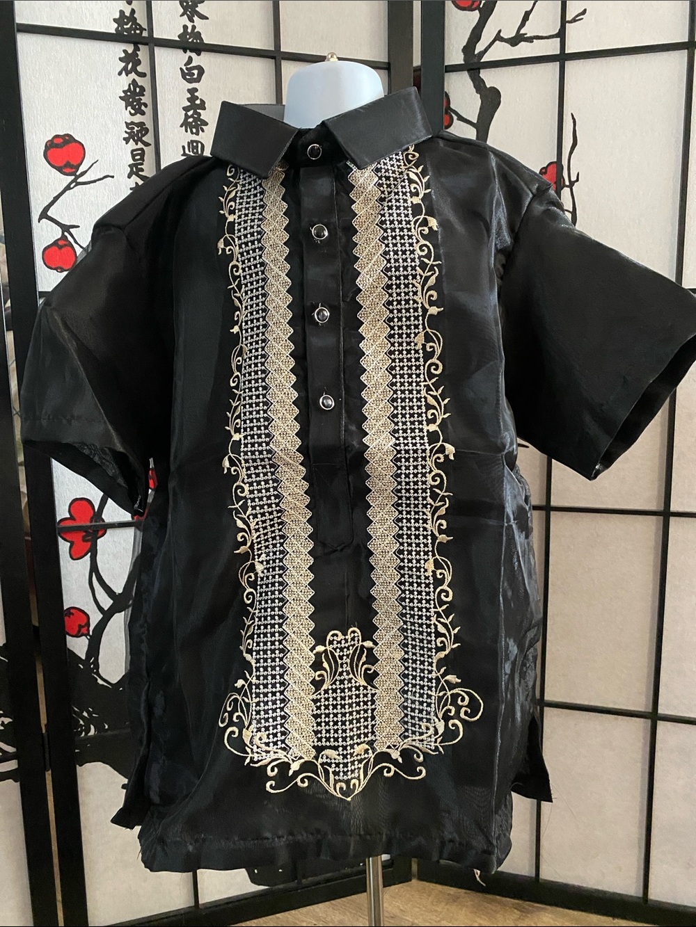 Barong Tagalog Short Sleeves for Kids
